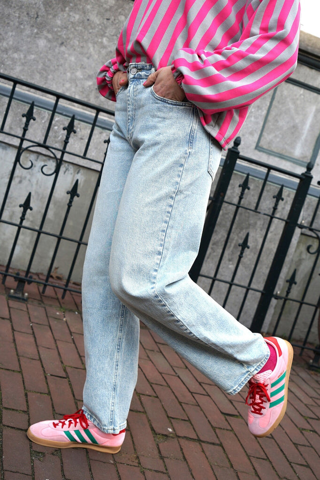 BALLOON JEANS BLAUW - Hipishet
