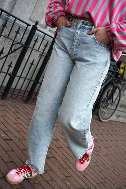 BALLOON JEANS BLAUW - Hipishet