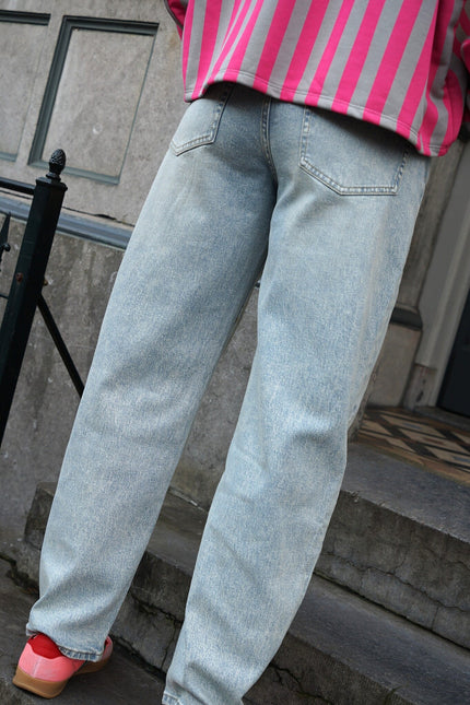 BALLOON JEANS BLAUW - Hipishet