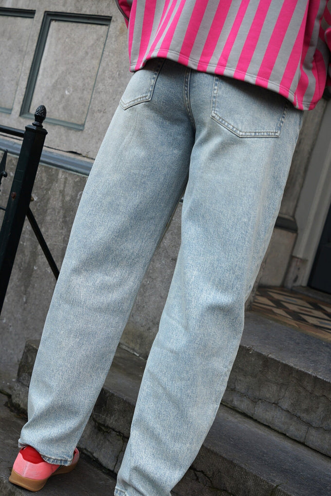BALLOON JEANS BLAUW - Hipishet