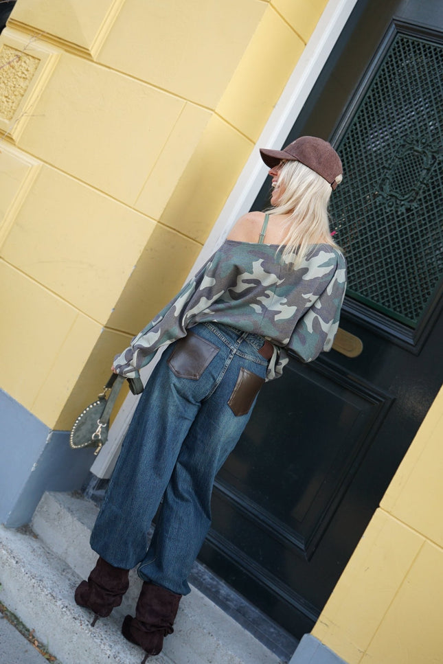 BARREL JEANS LEAH WASHED DARK DENIM - Hip is het