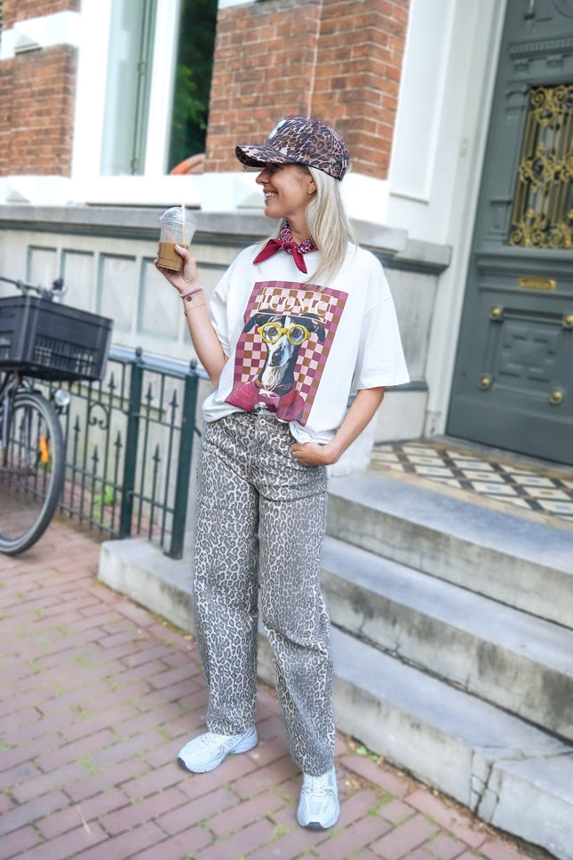 BARREL JEANS LEOPARD - Hipishet