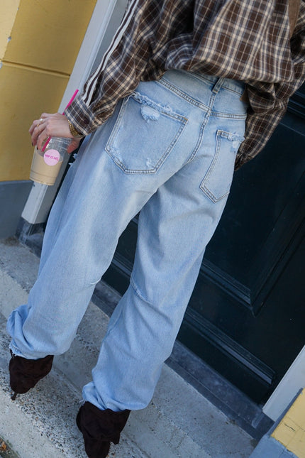 BARREL JEANS LYNN BLAUW - Hip is het