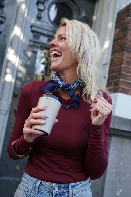 BASIC TOP BURGUNDY - Hipishet