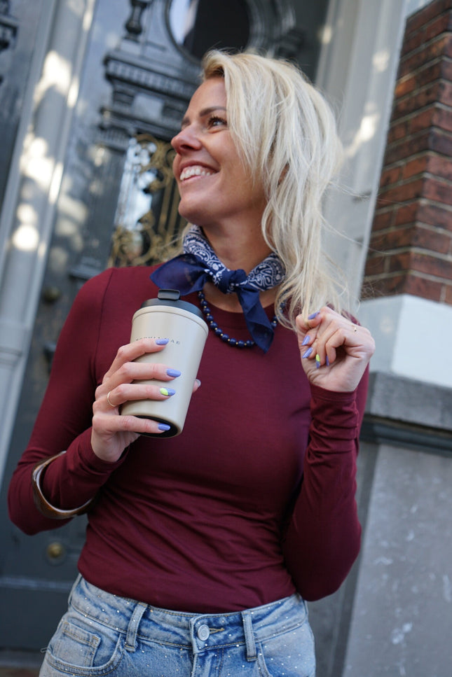 BASIC TOP BURGUNDY - Hipishet