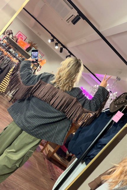 BLAZER FRANJES TAMARA GRIJS - Hip is het