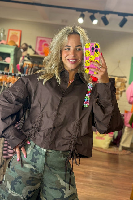BLOUSE LEXI DONKERBRUIN - Hip is het