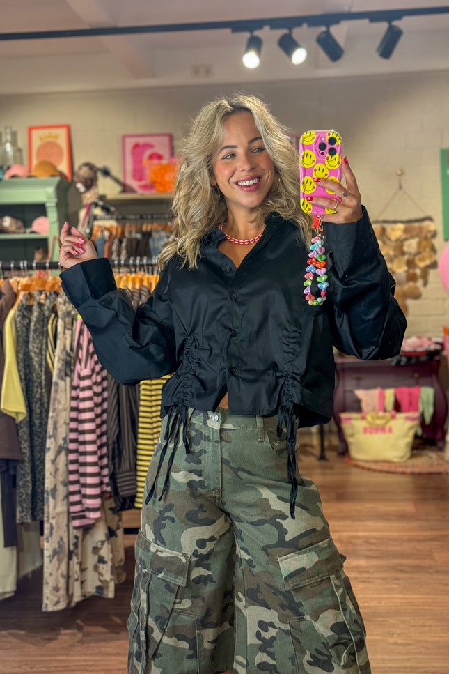 BLOUSE LEXI ZWART - Hip is het