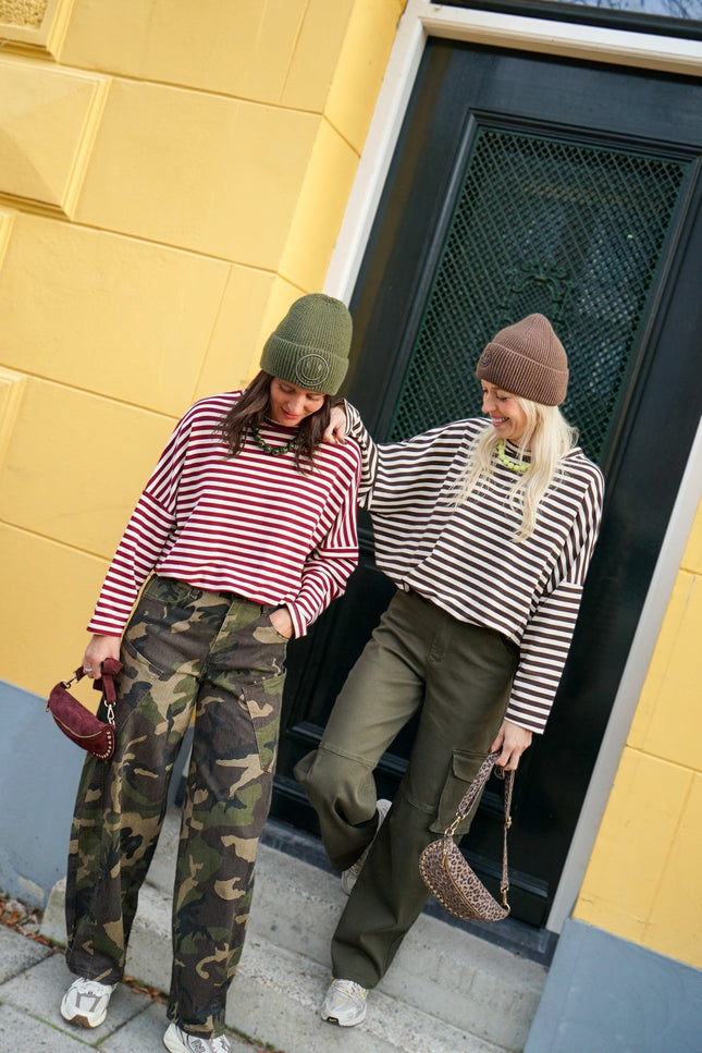 CARGO JEANS KYLA ARMY - Hip is het