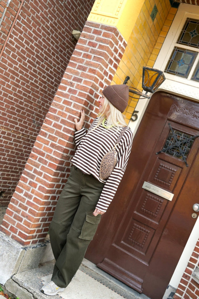 CARGO JEANS KYLA ARMY - Hip is het