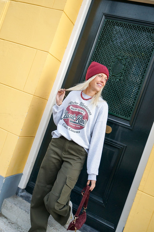 CARGO JEANS KYLA ARMY - Hip is het
