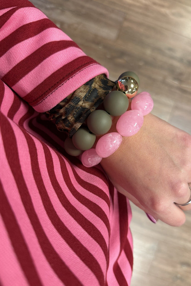 CHUNKY ARMBAND MAT GROEN - Hipishet