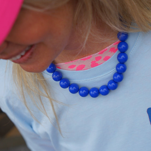 CHUNKY KETTING BLAUW - Hipishet