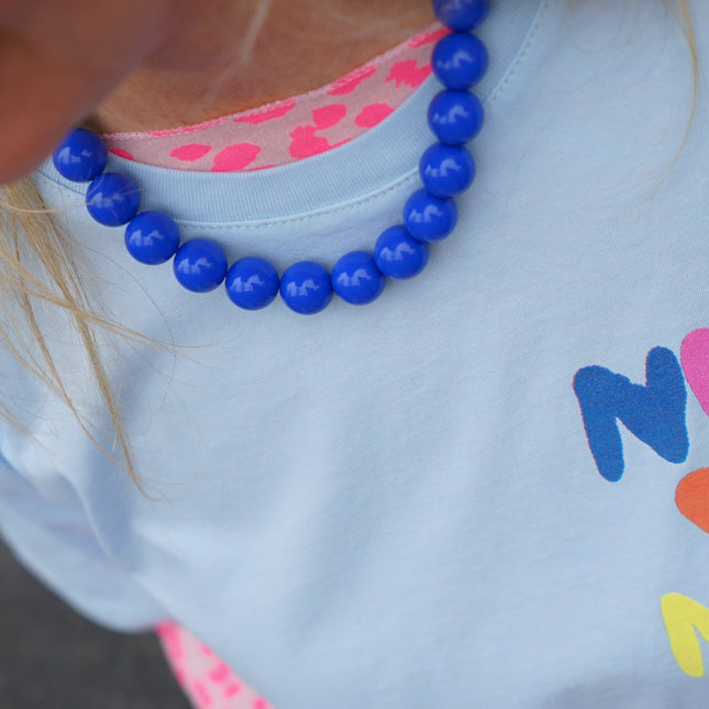 CHUNKY KETTING BLAUW - Hipishet