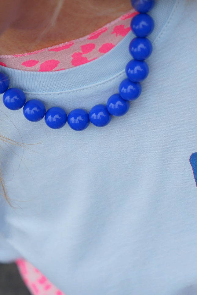 CHUNKY KETTING BLAUW - Hipishet