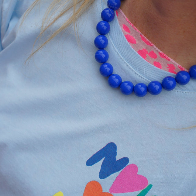 CHUNKY KETTING BLAUW - Hipishet