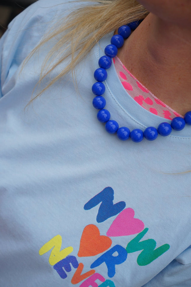 CHUNKY KETTING BLAUW - Hipishet