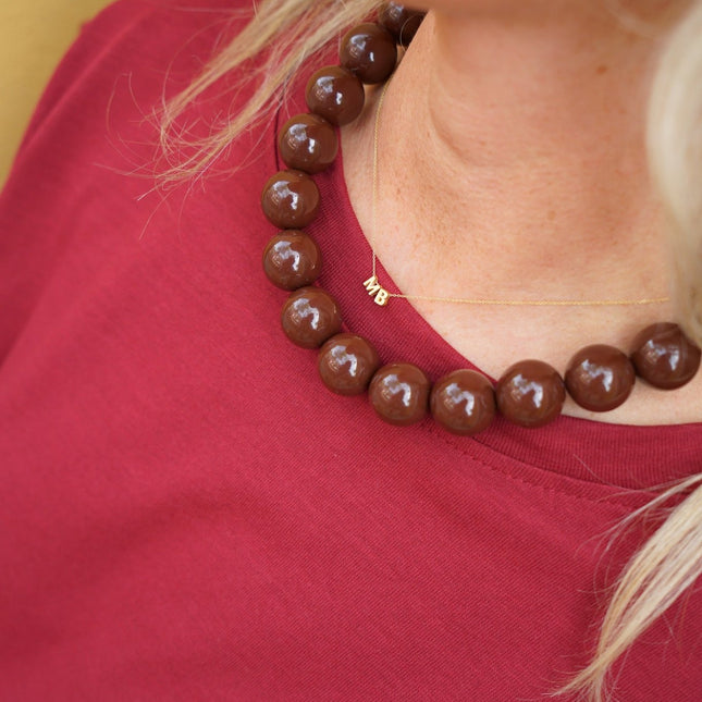 CHUNKY KETTING BRUIN - Hipishet
