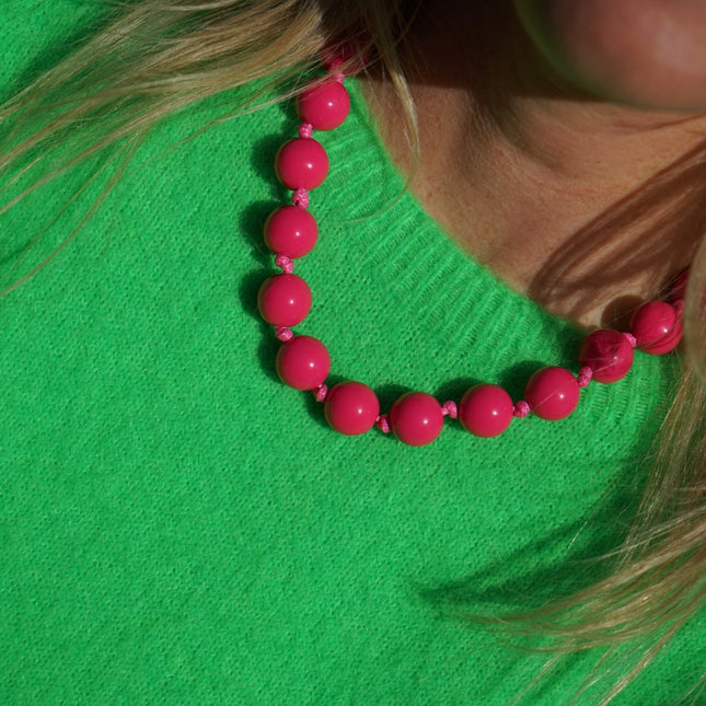 CHUNKY KETTING FUCHSIA - Hipishet