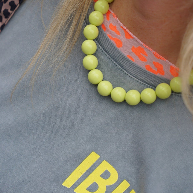 CHUNKY KETTING GIFGROEN - Hipishet