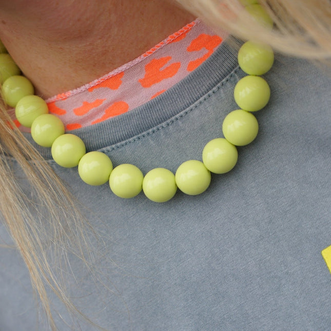 CHUNKY KETTING GIFGROEN - Hipishet