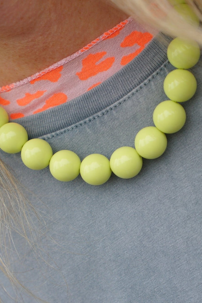 CHUNKY KETTING GIFGROEN - Hipishet
