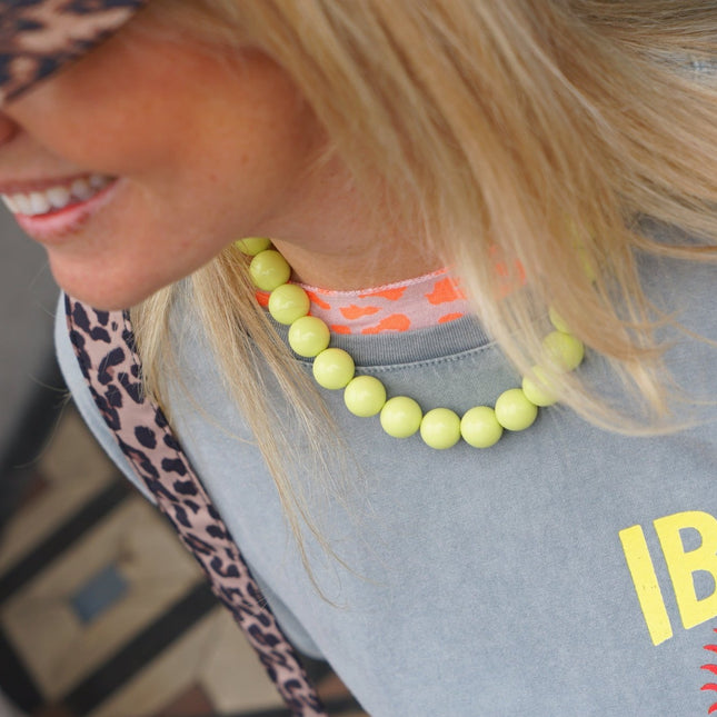 CHUNKY KETTING GIFGROEN - Hipishet