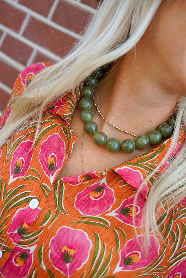 CHUNKY KETTING GROEN - Hip is het