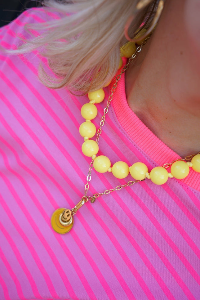 CHUNKY KETTING KIKI GEEL - Hipishet