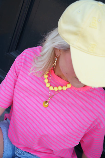 CHUNKY KETTING KIKI GEEL - Hipishet