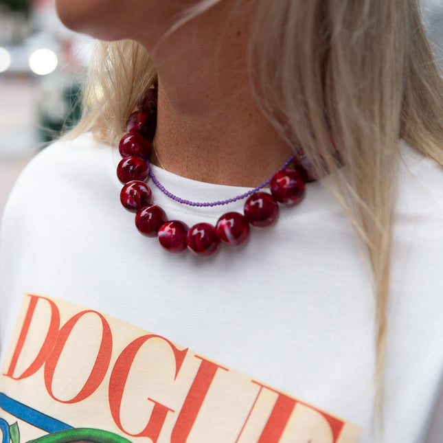 CHUNKY KETTING ROOD - Hipishet