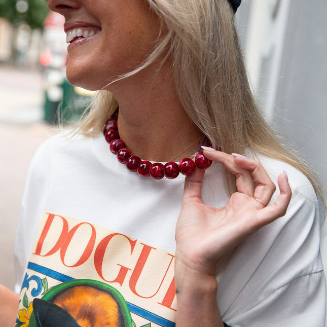 CHUNKY KETTING ROOD - Hipishet