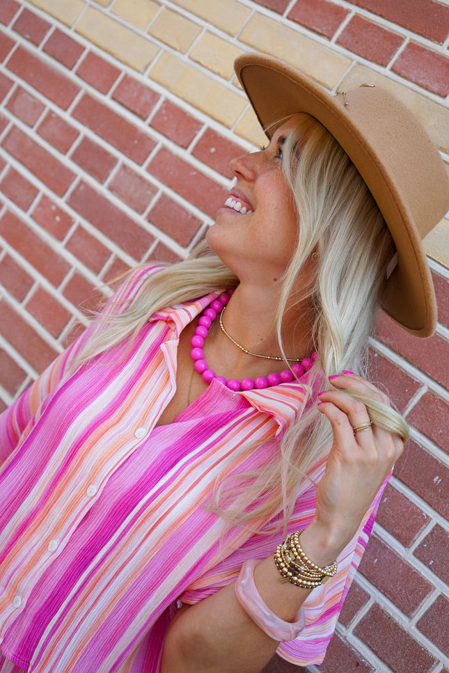 CHUNKY KETTING ROZE - Hip is het