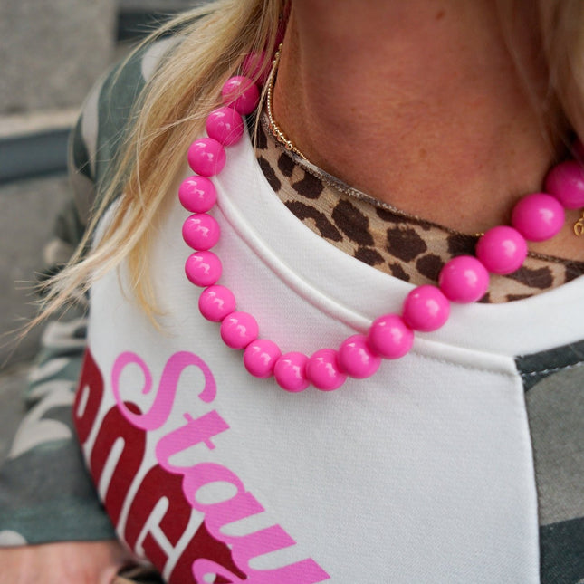 CHUNKY KETTING ROZE - Hip is het