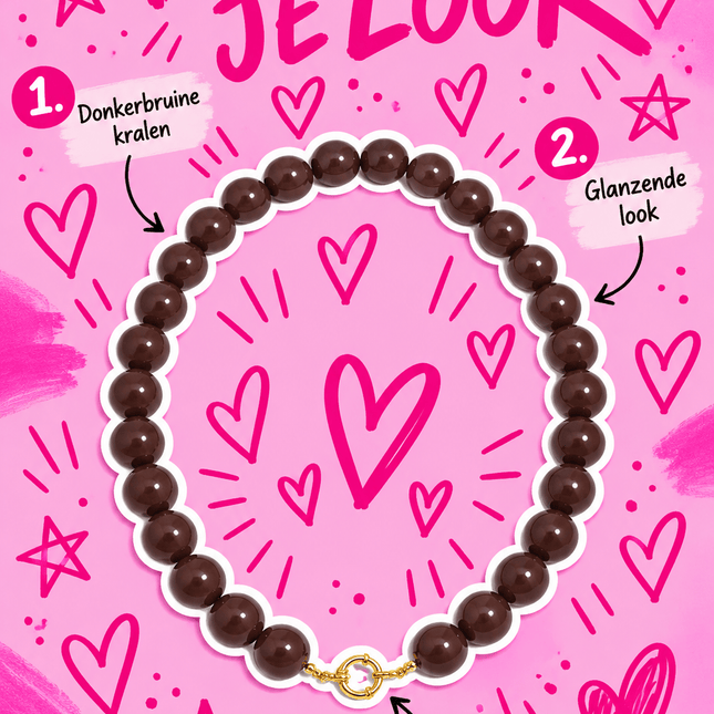 CHUNKY KETTING VEERLE DONKERBRUIN - Hip is het
