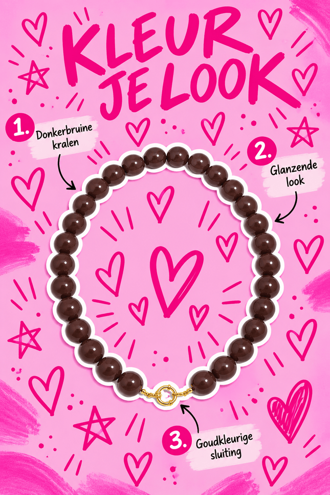 CHUNKY KETTING VEERLE DONKERBRUIN - Hip is het