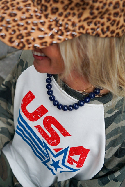 CHUNKY KETTING VEERLE NAVY - Hip is het