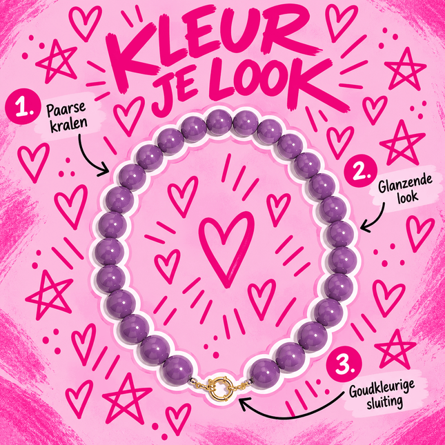 CHUNKY KETTING VEERLE PAARS - Hip is het