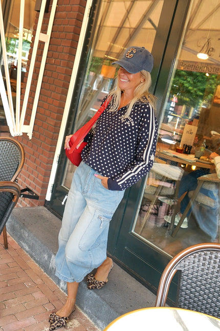 CROPPED JEANS ZIPPER LICHTBLAUW - Hip is het
