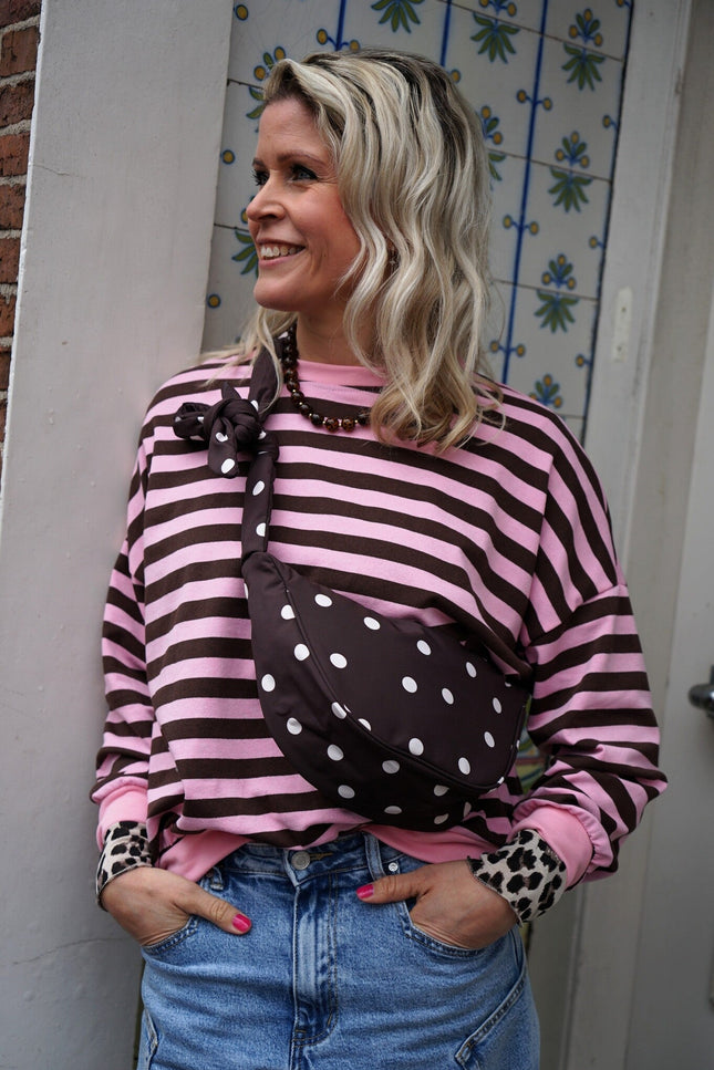 CROSS BODY TAS DOTS BRUIN - Hipishet