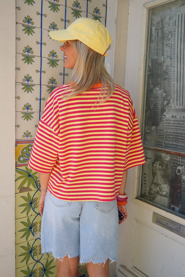 DENIM BERMUDA BELLA BLAUW - Hipishet
