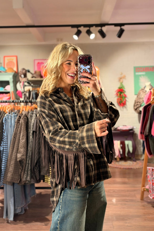 GERUITE BLOUSE FAE BRUIN - Hip is het