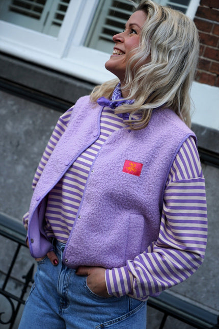 GILET OUT OF OFFICE LILA - Hipishet