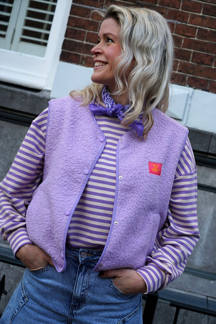 GILET OUT OF OFFICE LILA - Hipishet