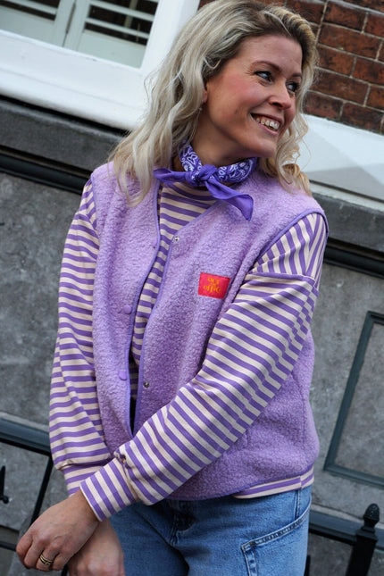 GILET OUT OF OFFICE LILA - Hipishet