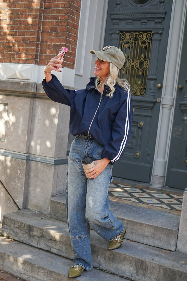 JACKET AMBER NAVY - Hip is het