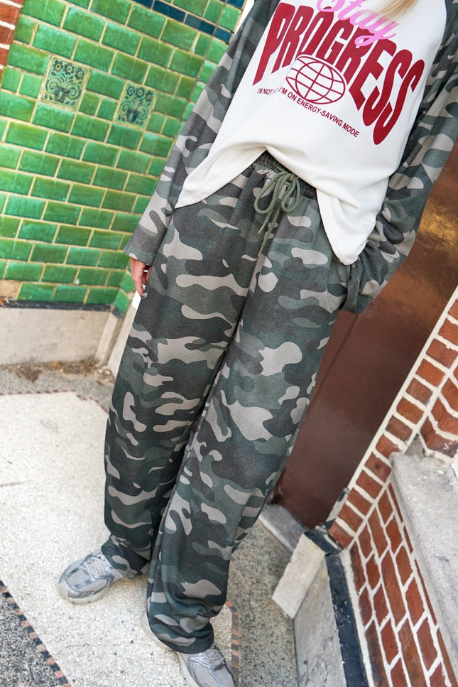 JOGGER FLOOR ARMY - Hip is het