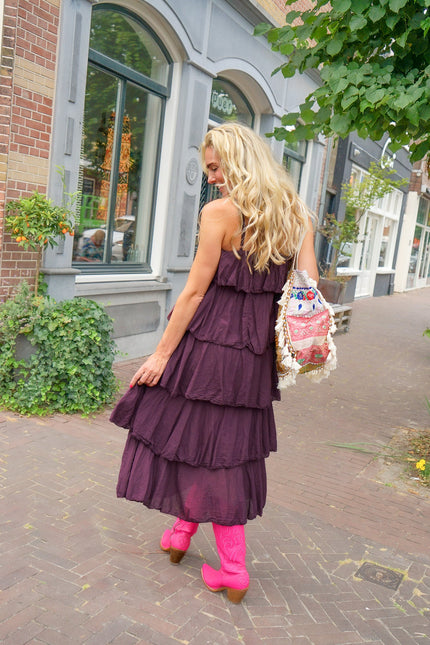 JURK ROSE AUBERGINE - Hip is het