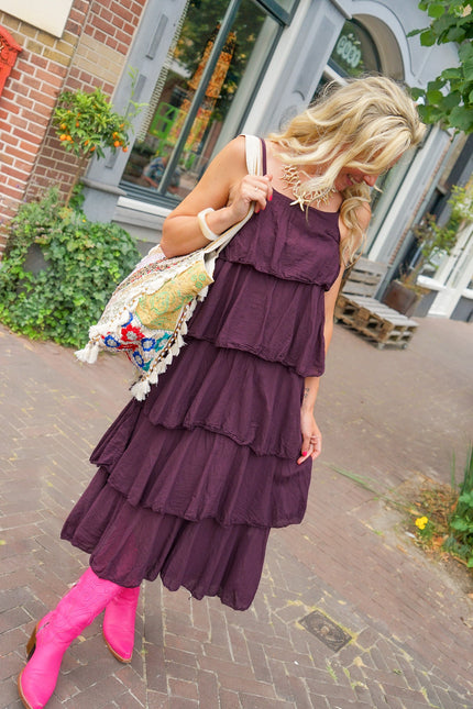 JURK ROSE AUBERGINE - Hip is het