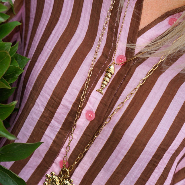 KETTING FISH GOUD - Hipishet
